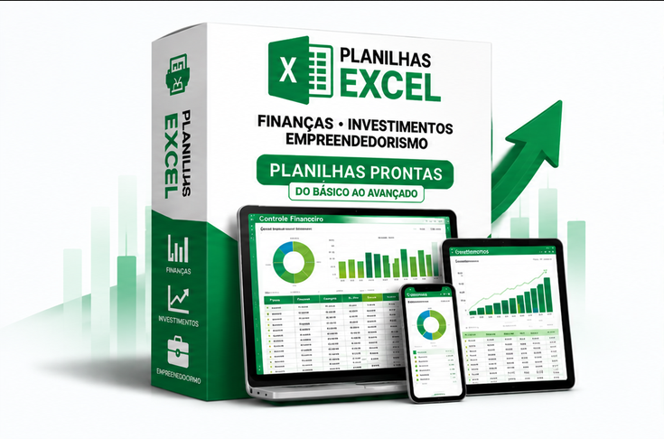 Planilhas Excel para finanças, investimentos e empreendedorismo